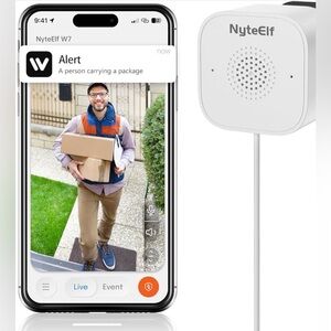 3MP Window Security Camera, Magnetic Mount Indoor Home Camera